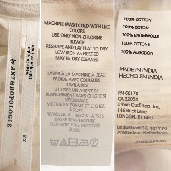 NWT By Anthropologie Smocked Puff-Sleeve Knit Top in Ivory Size XS - Picture 13 of 16